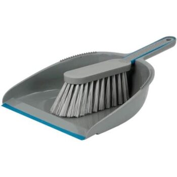 Tesco Dustpan And Brush Blue Grey