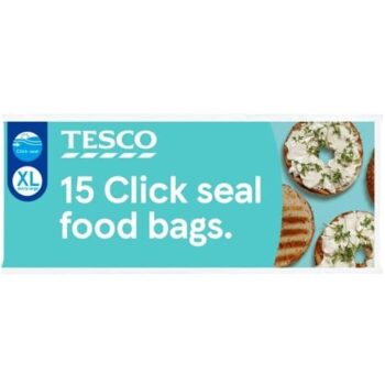 Tesco Extra Large Click Seal Food Bags (15)