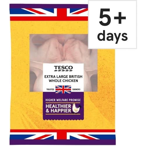 Tesco Extra Large Whole Chicken 2.1-2.6kg