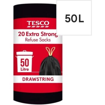 Tesco Extra Strong Drawstring Refuse Sacks