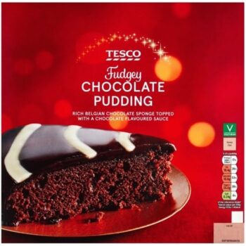 Tesco Festive Chocolate Pudding