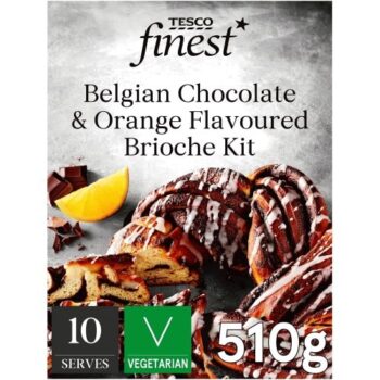 Tesco Finest Belgian Chocolate & Orange Flavoured Brioche Kit