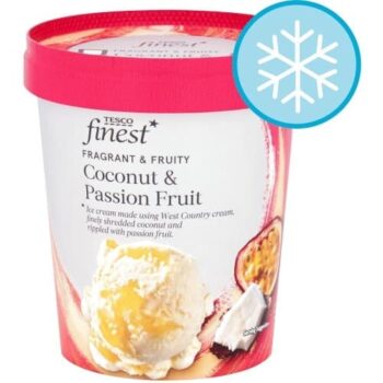 Tesco Finest Coconut & Passion Fruit Ice Cream