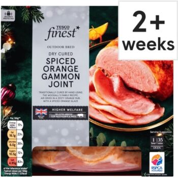 Tesco Finest Dry Cured Gammon Joint with a Spiced Orange Glaze (Serves 4)