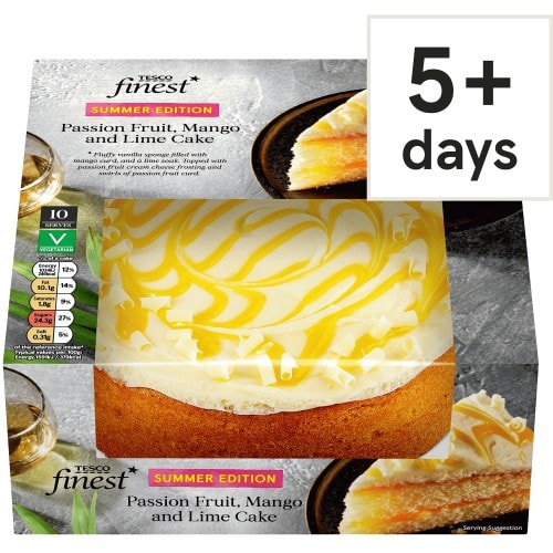 Tesco Finest Lime Passion Fruit & Mango Cake