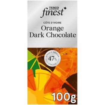 Tesco Finest Orange 47% Dark Chocolate (100g)