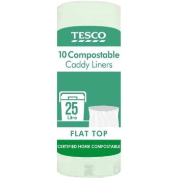 Tesco Flat Top Compostable Caddy Liners