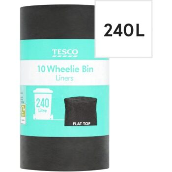Tesco Flat Top Wheelie Bin Liners