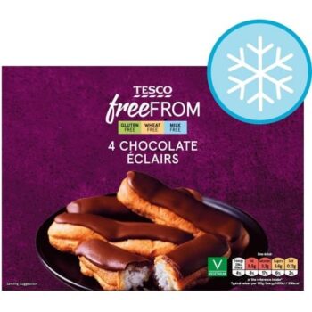 Tesco Free From 4 Chocolate Eclairs (100g)