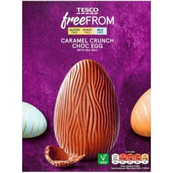 Tesco Free From Caramel Crunch Choc Egg (160g)