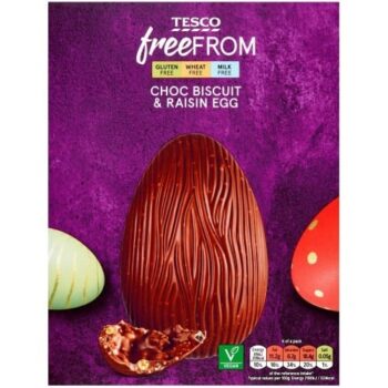 Tesco Free From Choc Raisin and Biscuit Egg (160g)