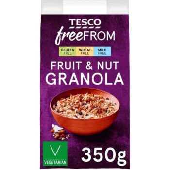 Tesco Free From Fruit & Nut Granola (350g)