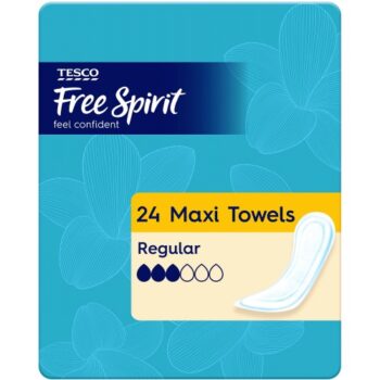Tesco Free Spirit Maxi Towels Regular (24)