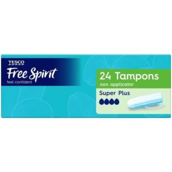 Tesco Free Spirit Non Applicator Tampons Super Plus (24)