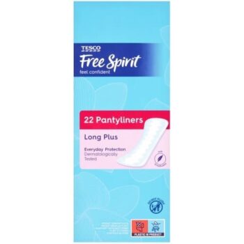Tesco Free Spirit Pantyliners Long Plus (22)