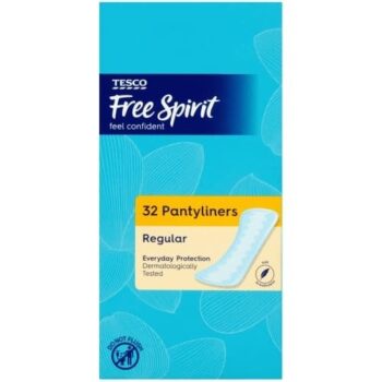 Tesco Free Spirit Pantyliners Regular (32)