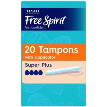 Tesco Free Spirit Tampons with Applicator Super Plus (20)