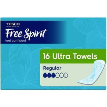 Tesco Free Spirit Ultra Towels Regular (16)