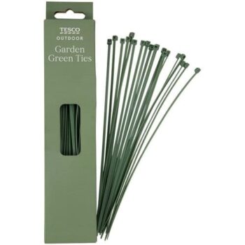 TESCO GARDEN GREEN TIES