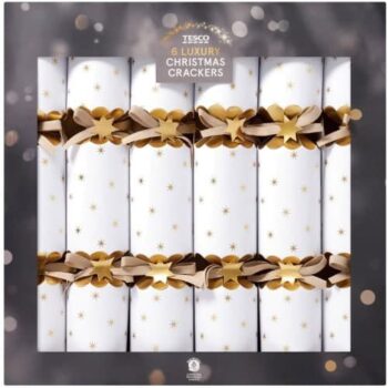 Tesco Gold Stars Luxury Christmas Crackers