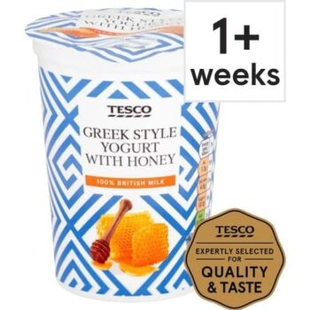 Tesco Greek Style Yogurt with Honey (450g)