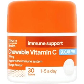 Tesco Health Chewable Vitamin C Orange Tablets (30 x 200mg)