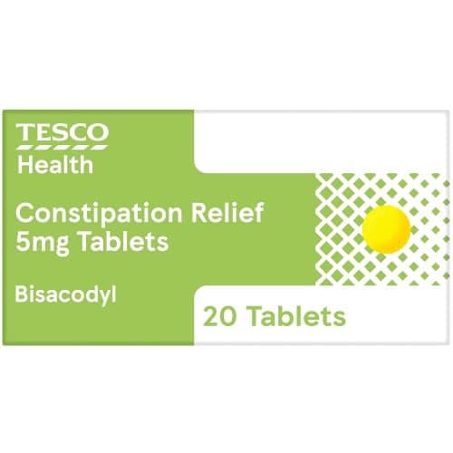 Tesco Health Constipation Relief Bisacodyl Tablets Laxative (20)