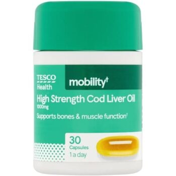 Tesco Health High Strength Cod Liver Oil 30 Capsules