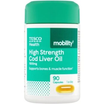 Tesco Health High Strength Cod Liver Oil 90 Capsules