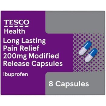 Tesco Health Long Lasting Pain Relief Modified-Release Capsules Ibuprofen (8)