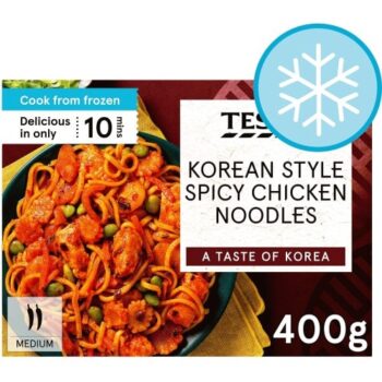 Tesco Korean Style Spicy Chicken Noodles (400g)