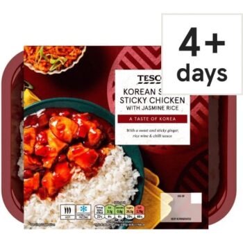 Tesco Korean Style Sticky Chicken & Jasmine Rice (400g)