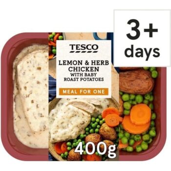 Tesco Lemon and Herb Chicken With Baby Roast Potatoes (400g)