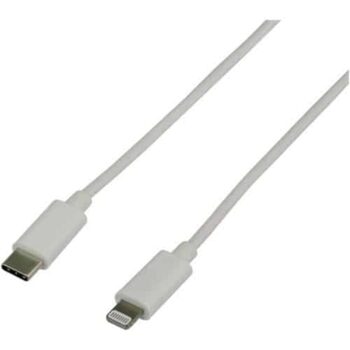 Tesco Lightning USB to USB C iPhone Charger Cable White (1m)