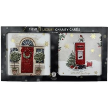 Tesco Luxury Post Box Christmas Cards