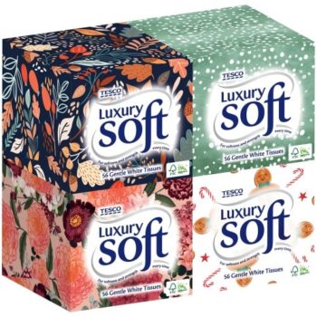 Tesco Luxury Soft Cube Tissues (56)