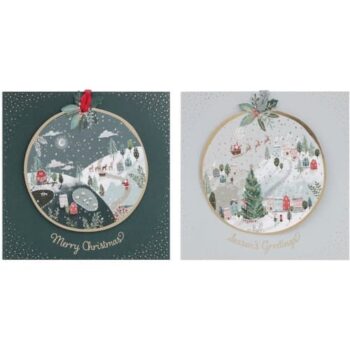 Tesco Luxury Winter Town Christmas Cards