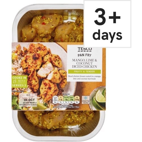 Tesco Mango Lime & Coconut Diced Chicken (300g)