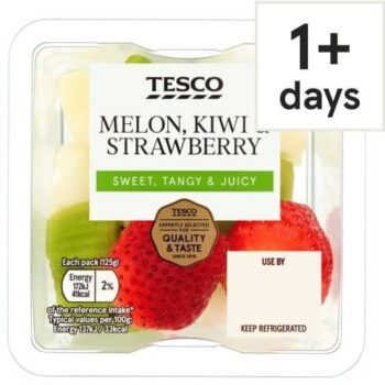 Tesco Melon Kiwi & Strawberry (125g)