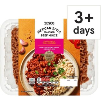 Tesco Mexican Style Seasoned Beef Mince (500g)