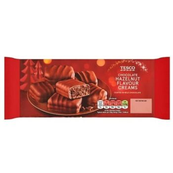 TESCO Milk Chocolate Coated Hazelnut Flavour Cream Biscuit