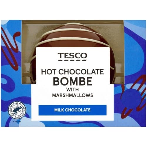 Tesco Milk Hot Chocolate Bombe with Mini Marshmallows (50g)