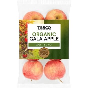 Tesco Organic Gala Apples (630g)