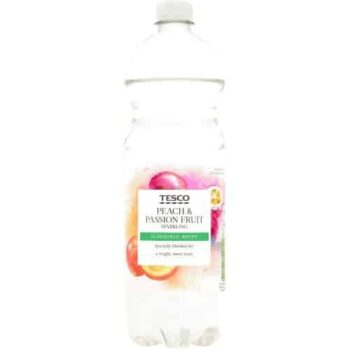 Tesco Peach & Passion Fruit Sparkling Water (1 Litre)