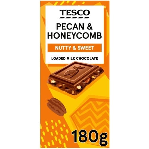 Tesco Pecan & Honeycomb Loaded Milk Chocolate