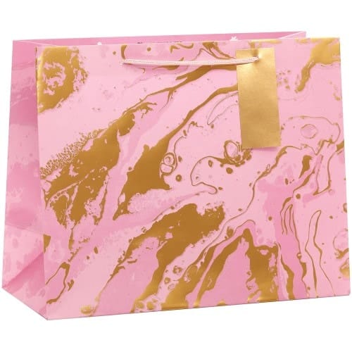 Tesco Pink Marble Large Bag