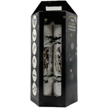 Tesco Premium Silver Sleigh Christmas Crackers