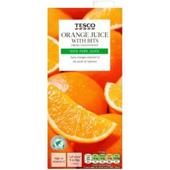 Tesco Pure Orange Juice With Bits (1 Litre)