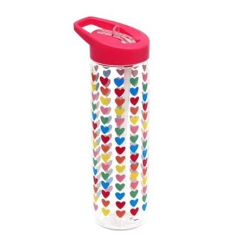 Tesco Rainbow Hearts Water Bottle (550ml)