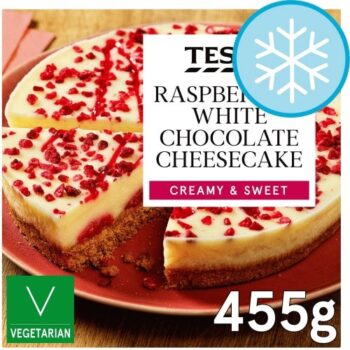 Tesco Raspberry & White Chocolate Cheesecake (455g)
